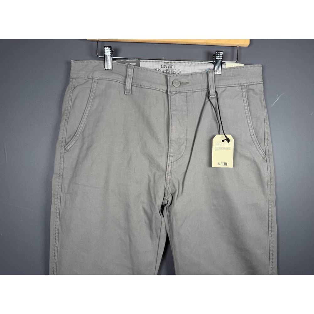 NWT Levis XX Chino Slim Taper Pants Mens 32x32 Grey Stretch Twill